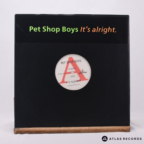 Pet Shop Boys It's Alright 12" Vinyl Record - Front Cover & Record