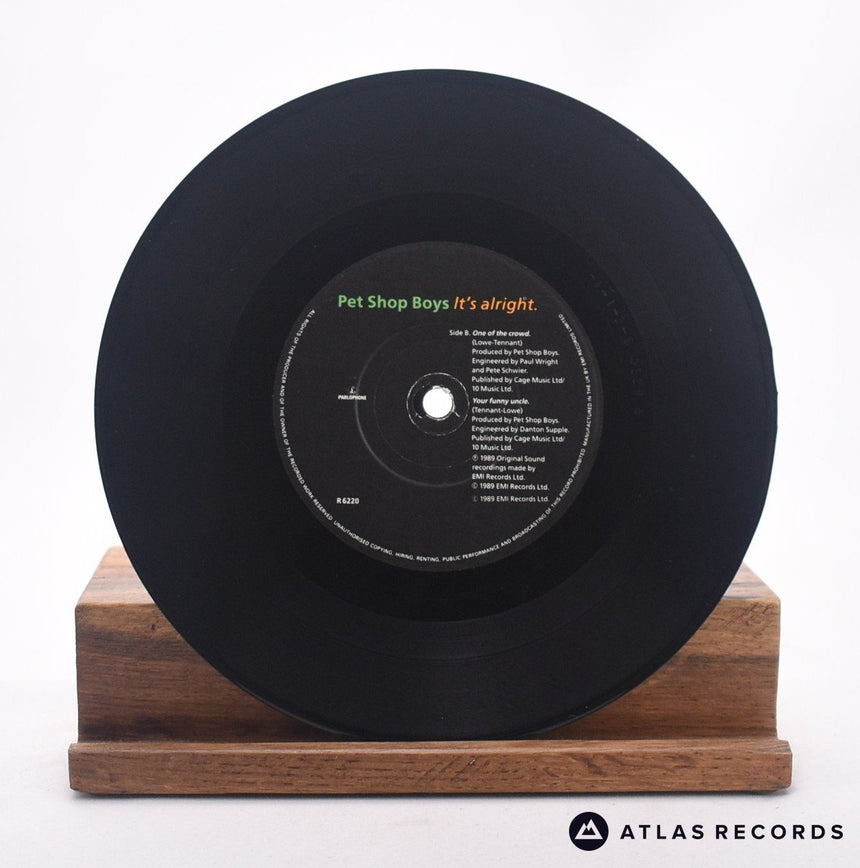 Pet Shop Boys It's Alright 7" Vinyl Record VG/VG+