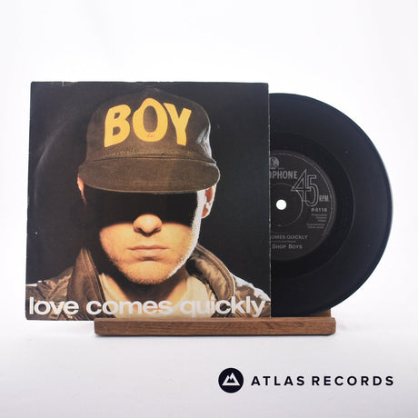 Pet Shop Boys Love Comes Quickly 7" Vinyl Record - Front Cover & Record