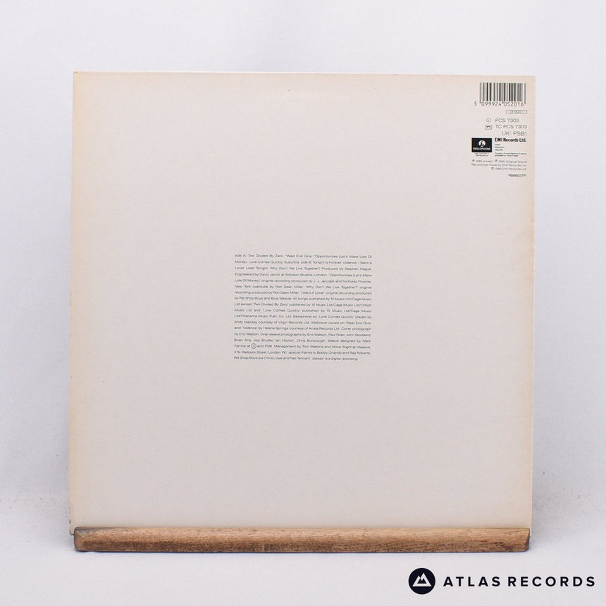 Pet Shop Boys - Please - A-2 B-2 LP Vinyl Record - VG+/EX