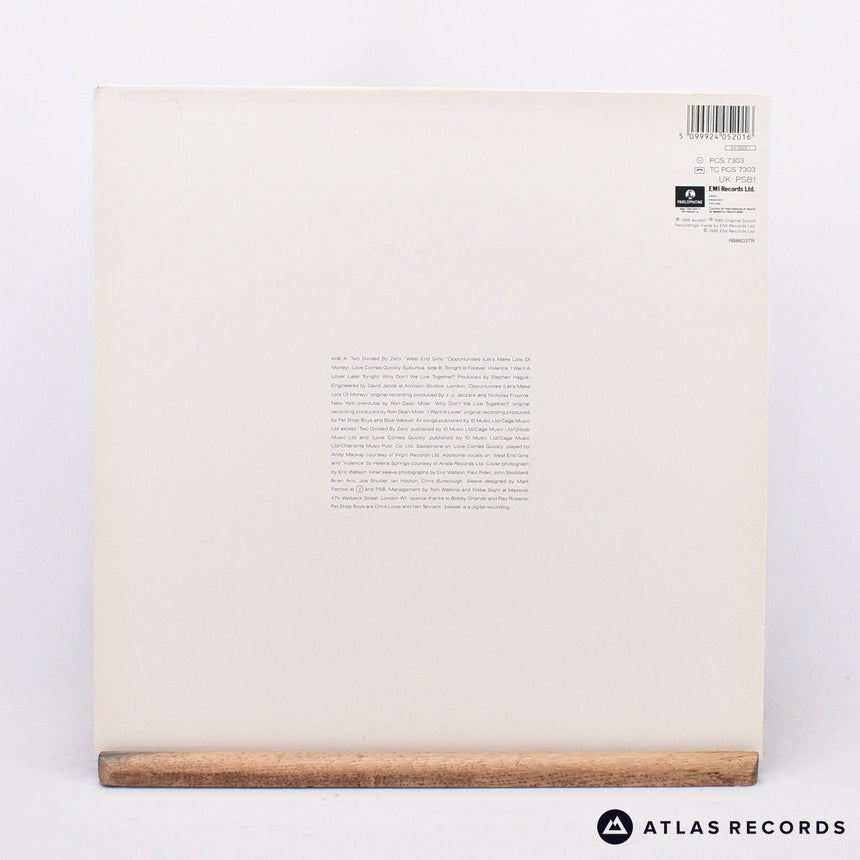Pet Shop Boys - Please - LP Vinyl Record - EX/VG+