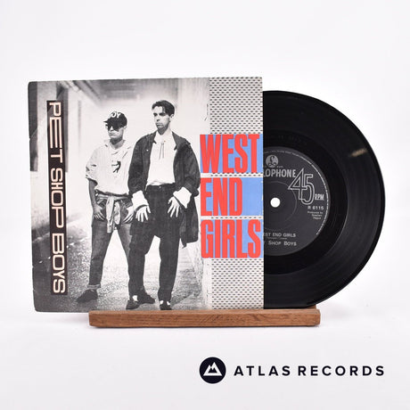 Pet Shop Boys West End Girls 7" Vinyl Record - Front Cover & Record