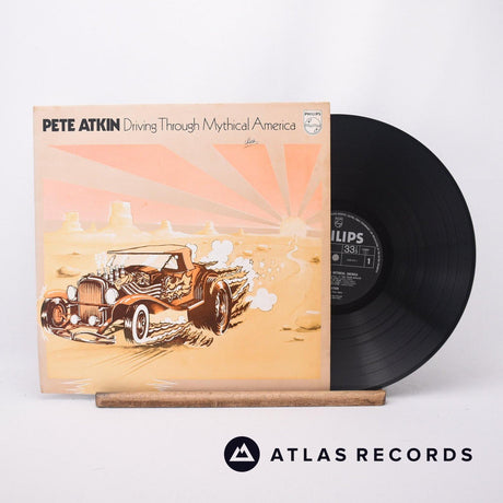 Pete Atkin Driving Through Mythical America LP Vinyl Record - Front Cover & Record