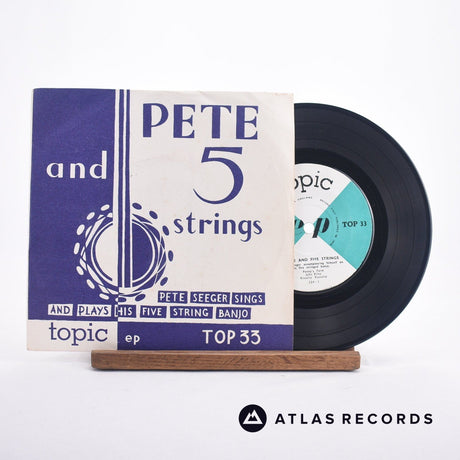 Pete Seeger Pete Seeger Accompanying Himself On HIs Five Stringed Banjo 7" Vinyl Record - Front Cover & Record