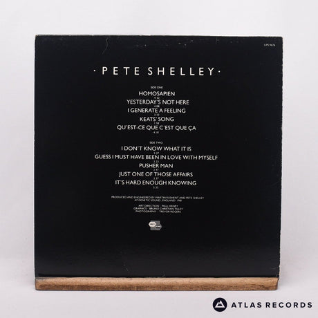 Pete Shelley - Homosapien - Townhouse LP Vinyl Record - VG+/EX