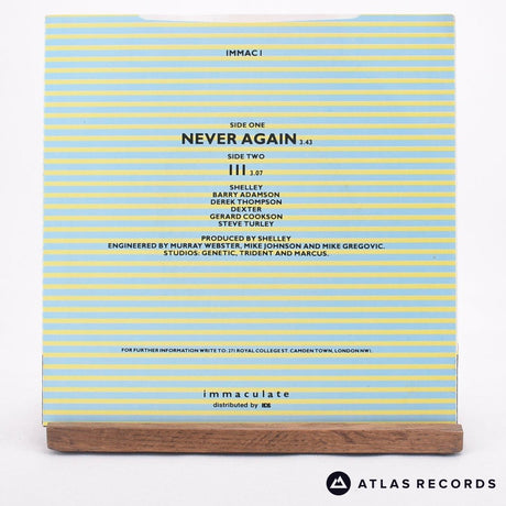 Pete Shelley - Never Again - 7" Vinyl Record - EX/VG+