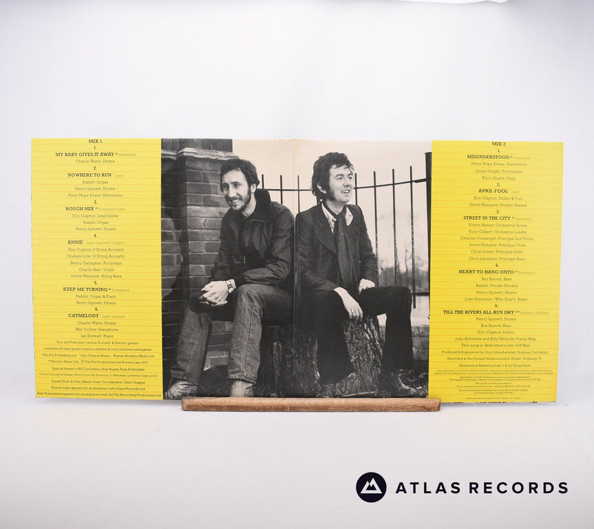 Pete Townshend - Rough Mix - Gatefold A//1 B//1 LP Vinyl Record - EX/EX