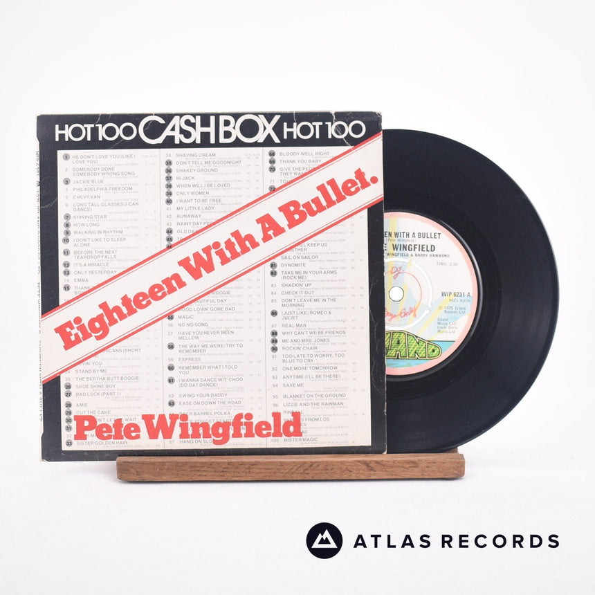 Pete Wingfield Eighteen With A Bullet 7" Vinyl Record - Front Cover & Record