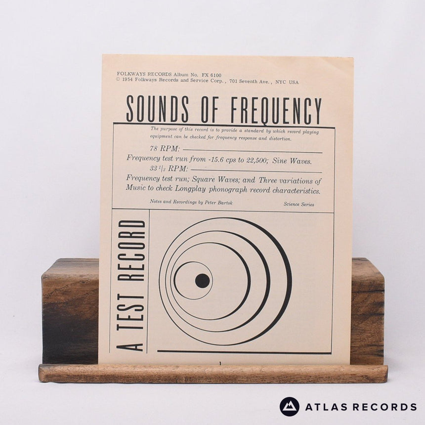 Peter Bartok - Sounds Of Frequency - Insert Mono B2 12" Vinyl Record - VG+/VG+
