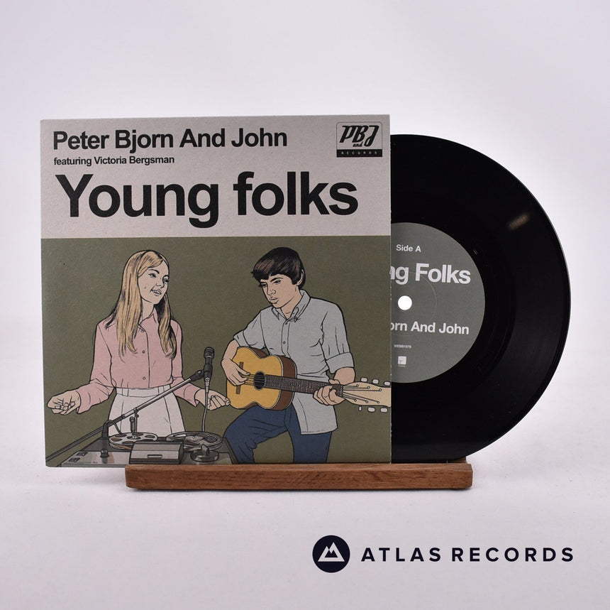 Peter Bjorn And John Young Folks 7" Vinyl Record - Front Cover & Record