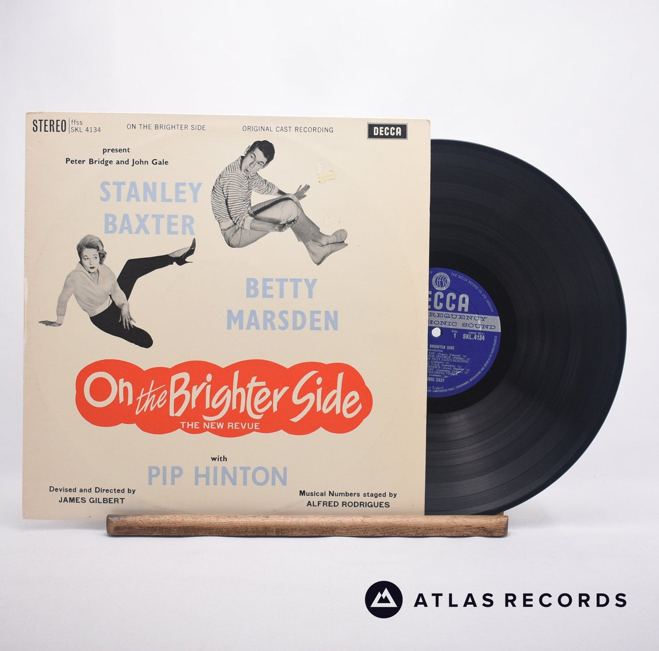 Peter Bridge On The Brighter Side LP Vinyl Record - Front Cover & Record