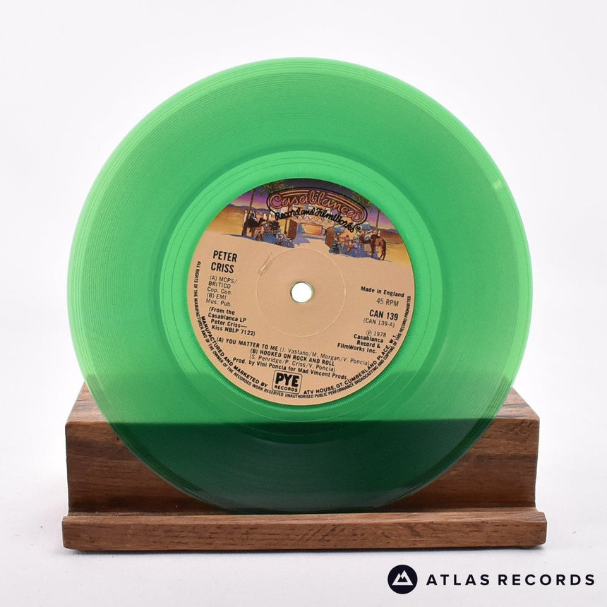 Peter Criss - You Matter To Me - Green Translucent 7" Vinyl Record - VG+/VG