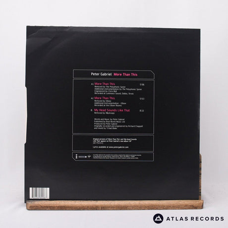 Peter Gabriel - More Than This - 12" Vinyl Record - EX/EX