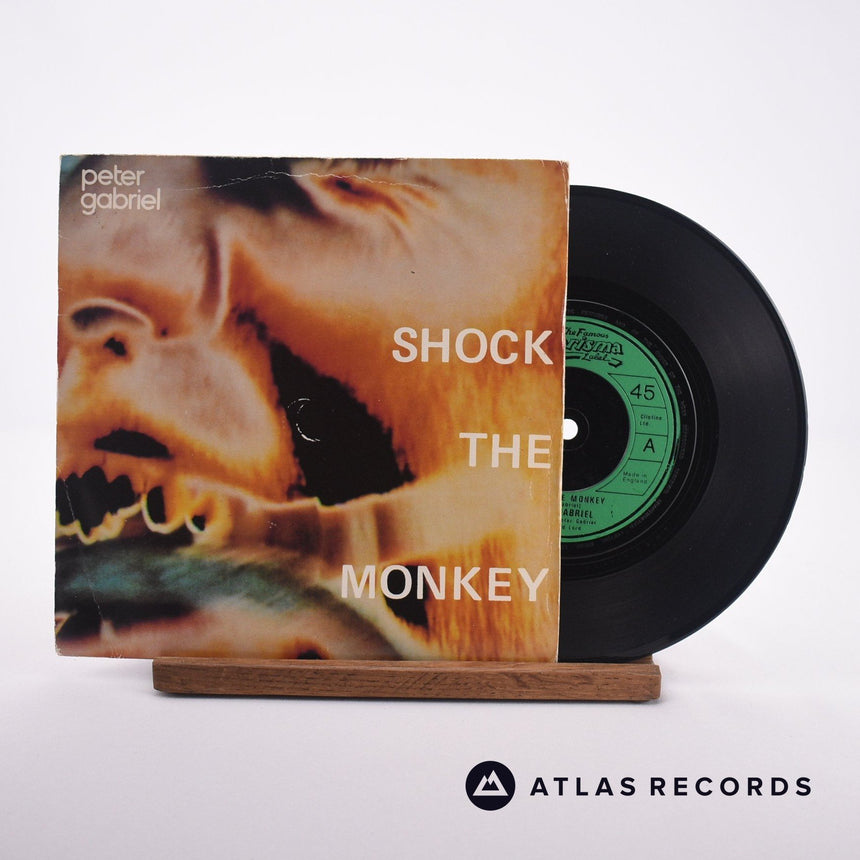 Peter Gabriel Shock The Monkey 7" Vinyl Record - Front Cover & Record