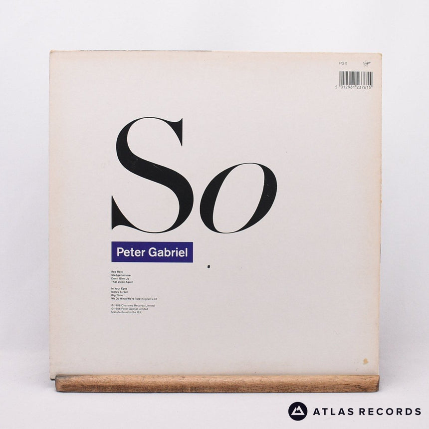 Peter Gabriel - So - LP Vinyl Record - VG+/VG+