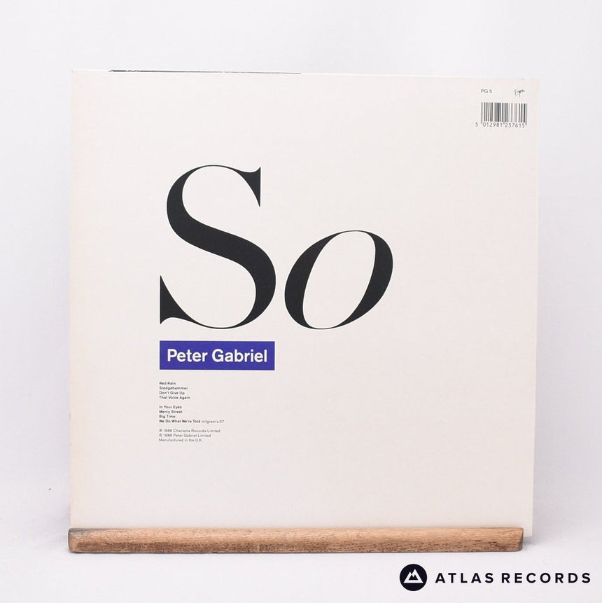 Peter Gabriel - So - Townhouse A-3 B-3 LP Vinyl Record - EX/EX