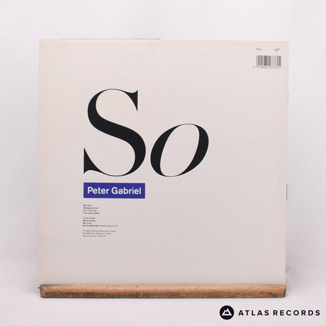 Peter Gabriel - So - Lyric Sheet LP Vinyl Record - EX/EX