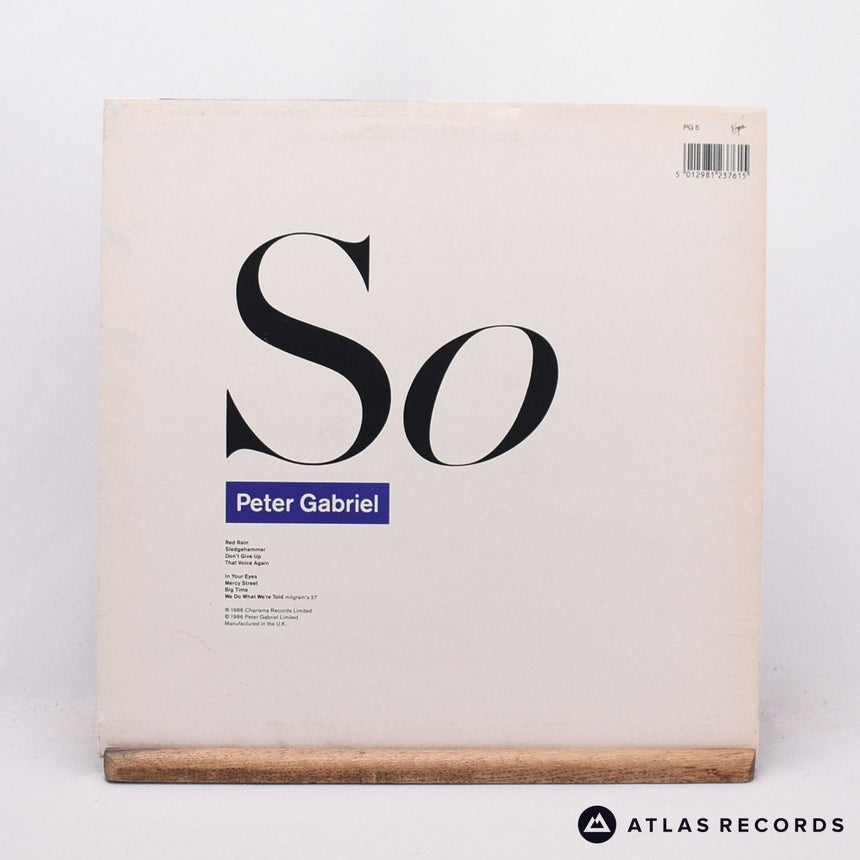 Peter Gabriel - So - Copperman LP Vinyl Record - VG+/VG+