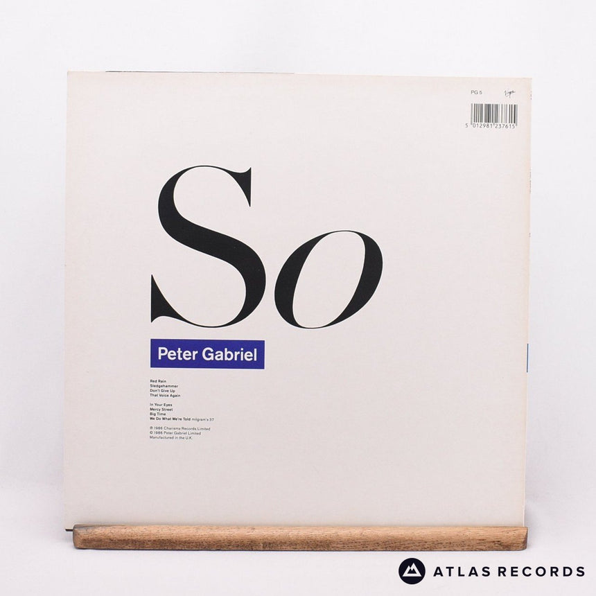 Peter Gabriel - So - Townhouse LP Vinyl Record - EX/VG+