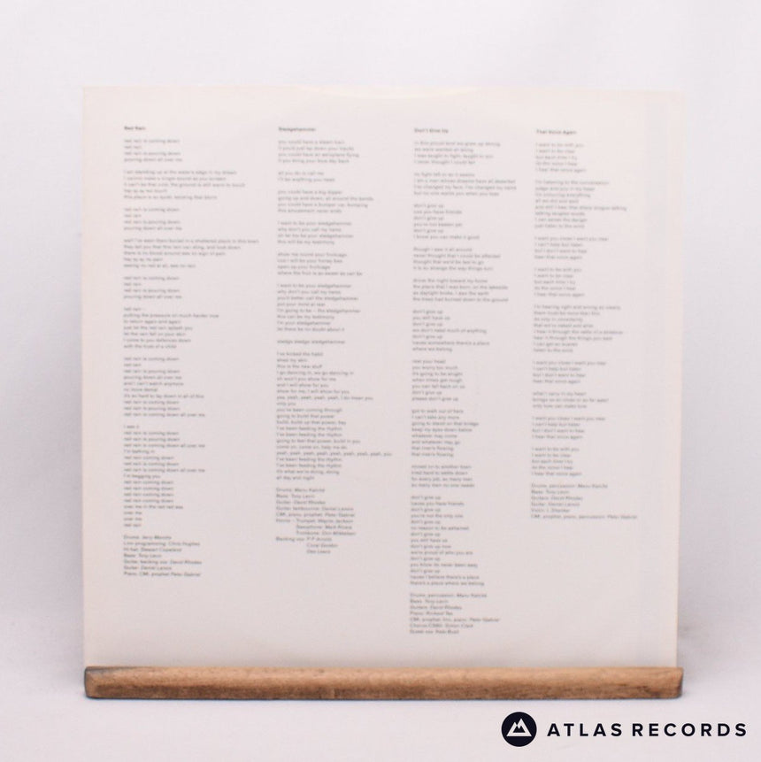 Peter Gabriel - So - Lyric Sheet LP Vinyl Record - EX/EX