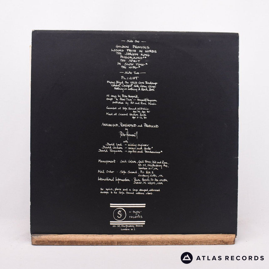 Peter Hammill - A Black Box - Lyric Sheet LP Vinyl Record - VG+/VG+
