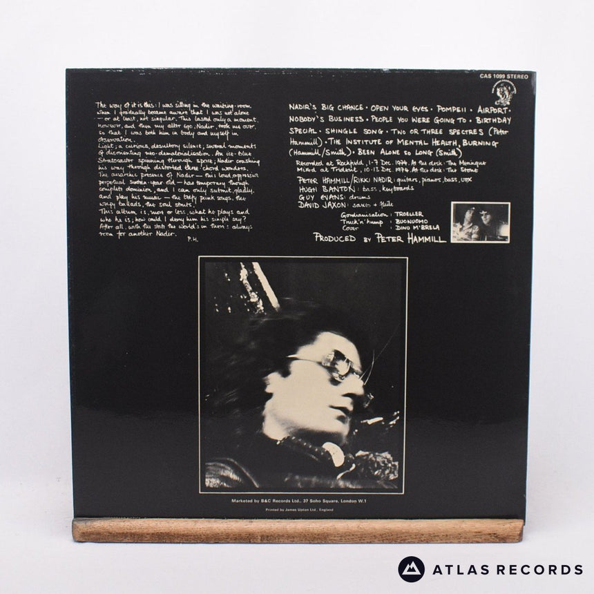 Peter Hammill - Nadir's Big Chance - A-2 B-1 LP Vinyl Record - EX/EX