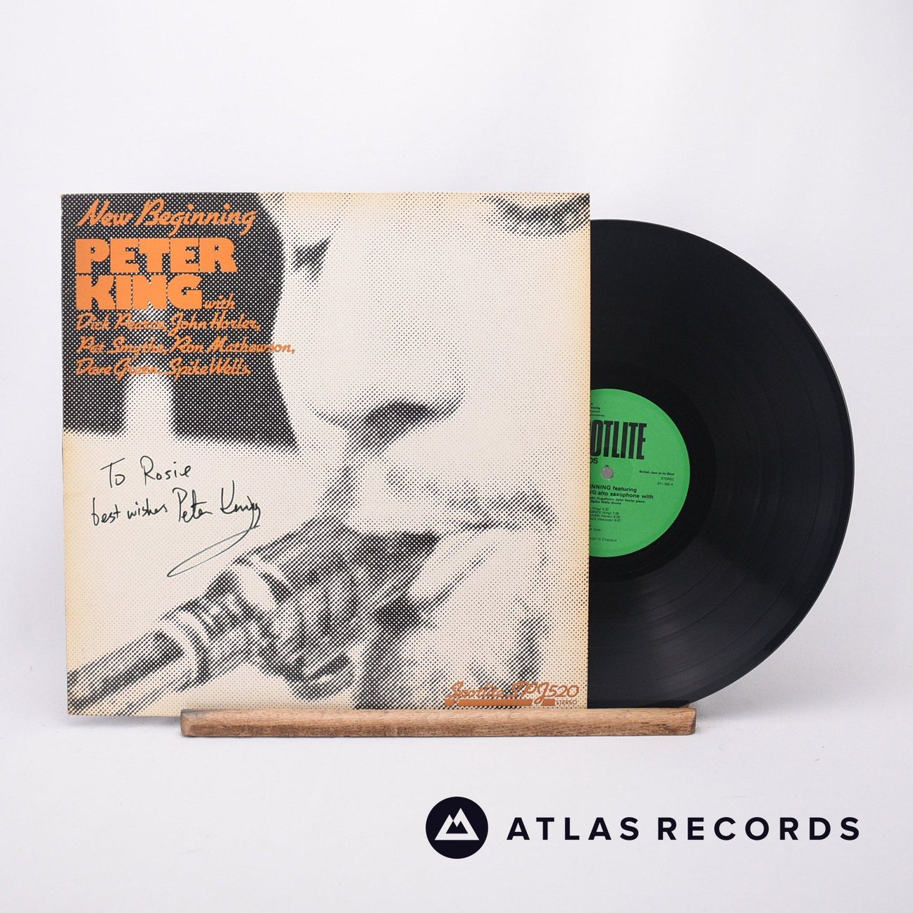 Peter King New Beginning LP Vinyl Record - Front Cover & Record