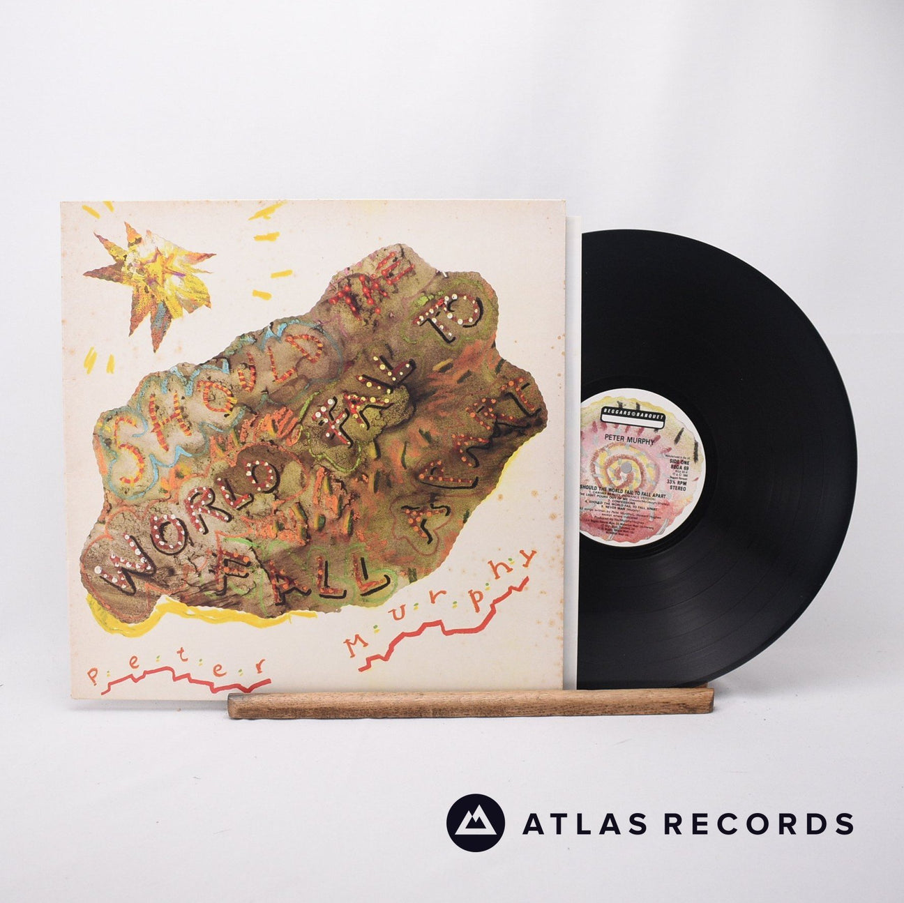 Peter Murphy Should The World Fail To Fall Apart LP Vinyl Record - Front Cover & Record