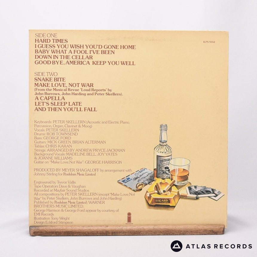 Peter Skellern - Hard Times - LP Vinyl Record - VG+/EX