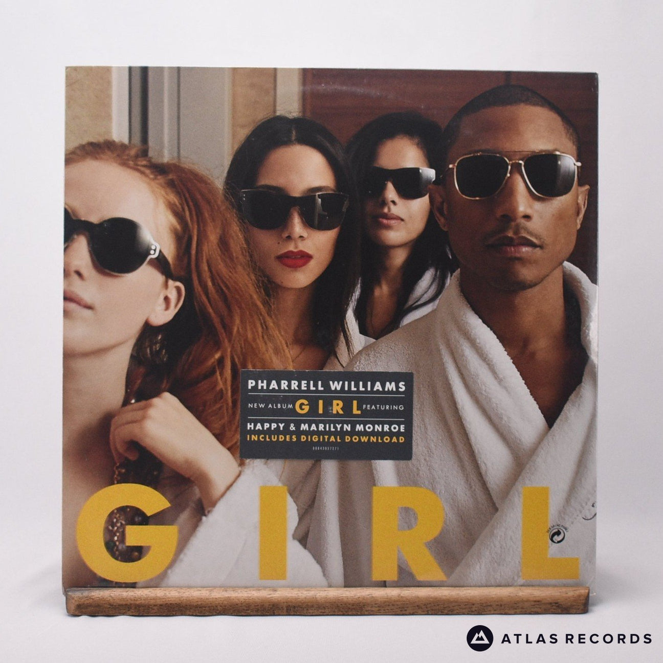 Pharrell Williams G I R L LP Vinyl Record - Front Cover & Record