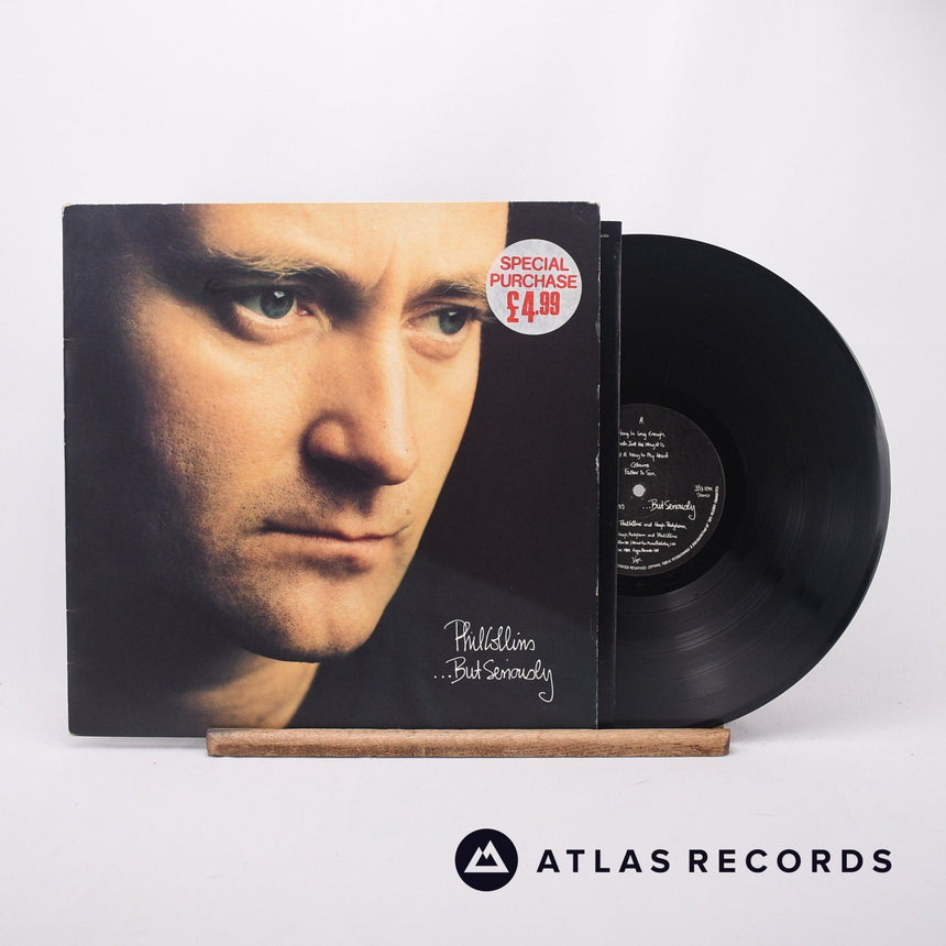 Phil Collins ...But Seriously LP Vinyl Record - Front Cover & Record