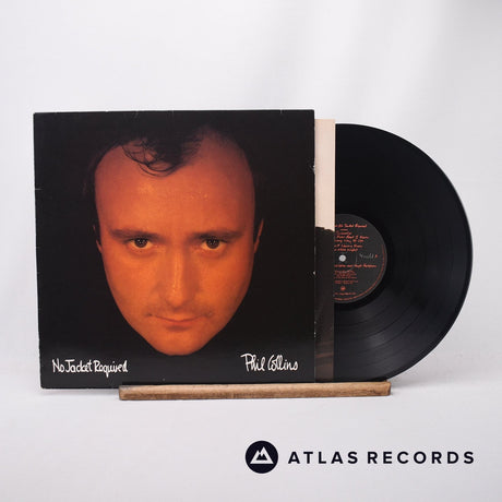 Phil Collins No Jacket Required LP Vinyl Record - Front Cover & Record