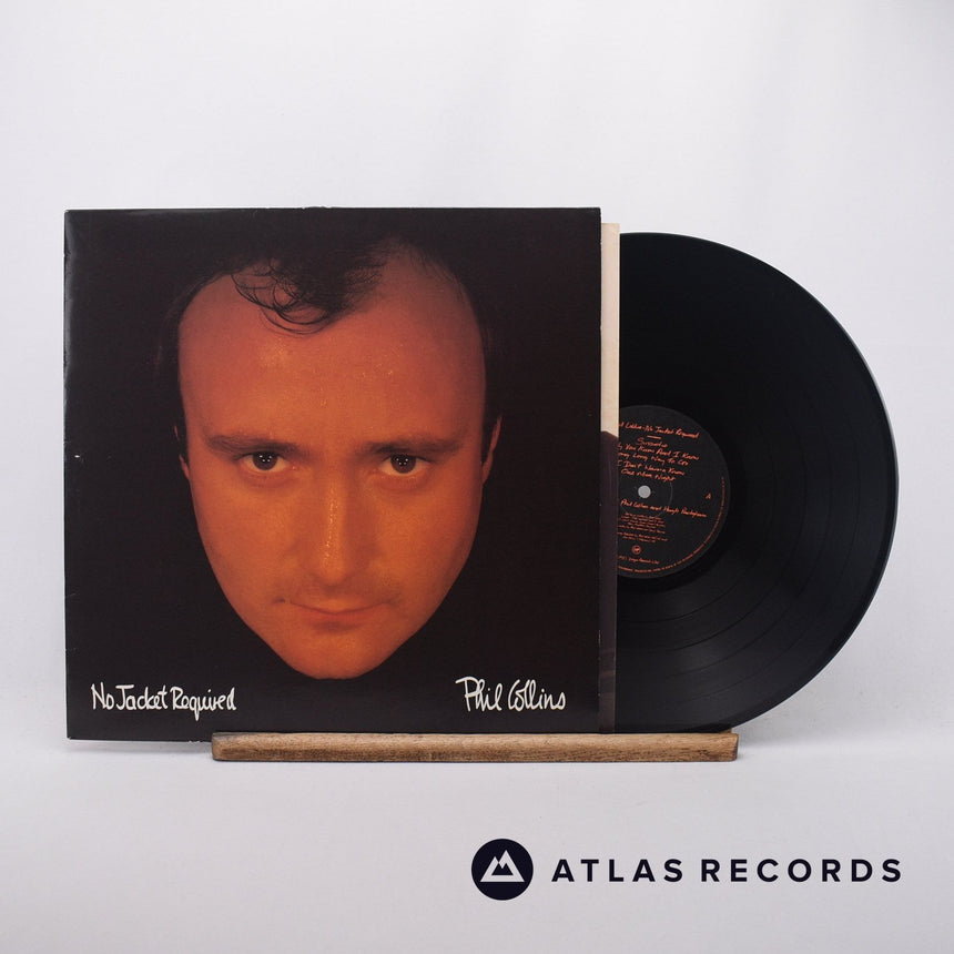 Phil Collins No Jacket Required LP Vinyl Record - Front Cover & Record