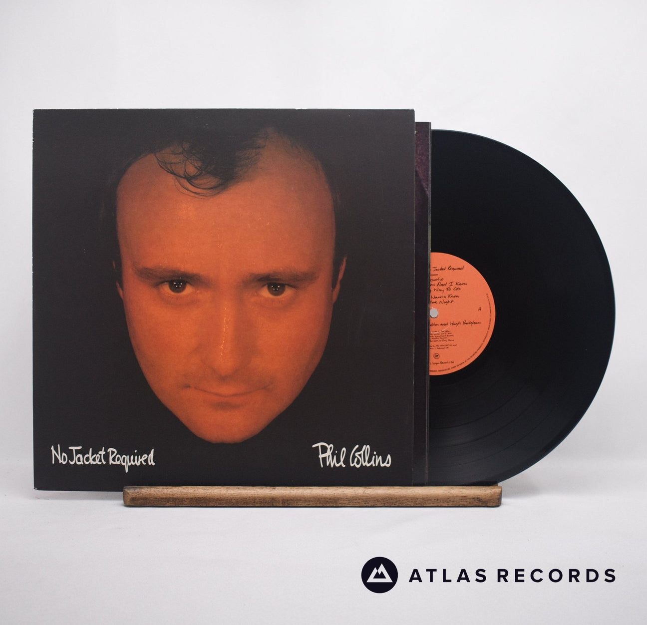 Phil Collins No Jacket Required LP Vinyl Record - Front Cover & Record