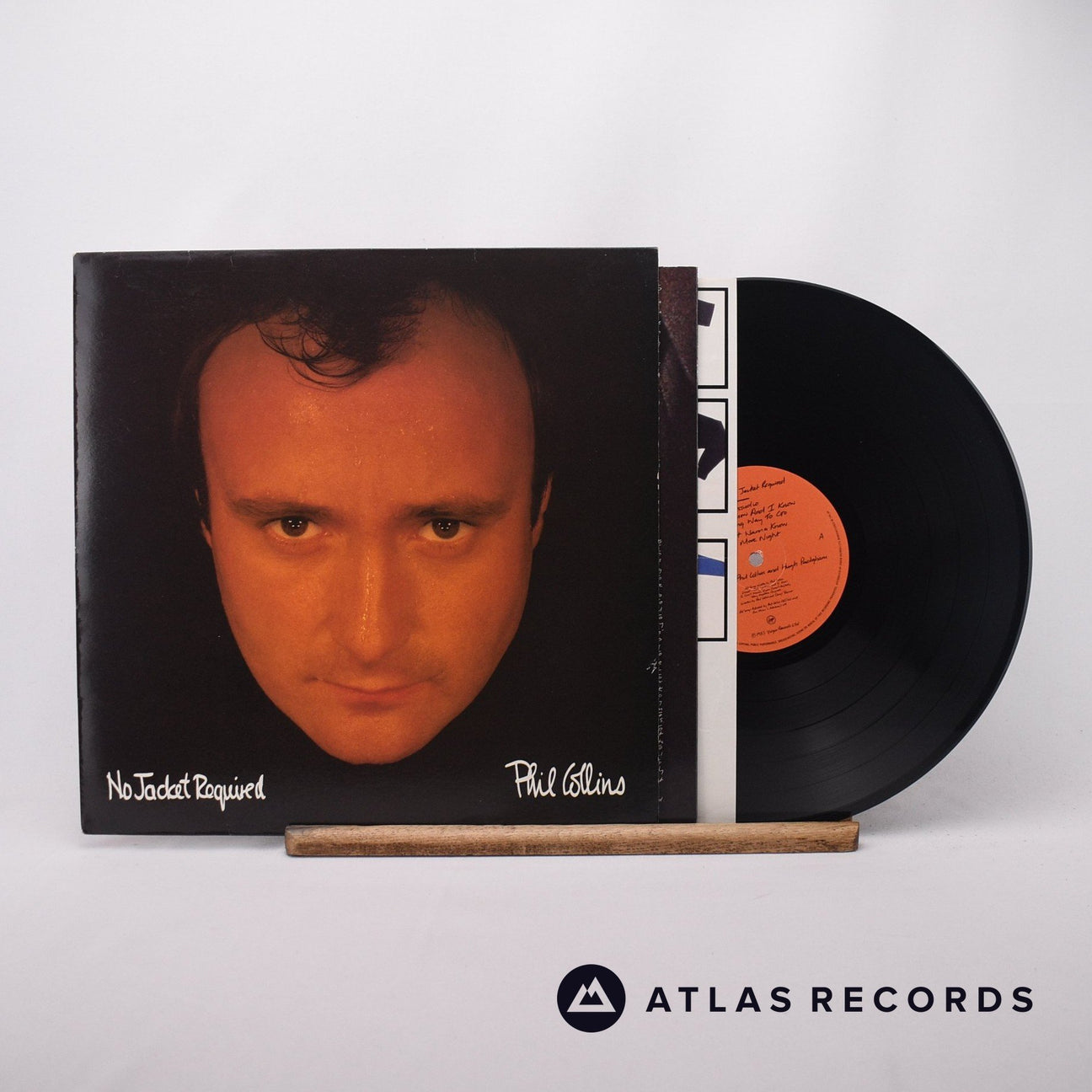 Phil Collins No Jacket Required LP Vinyl Record - Front Cover & Record