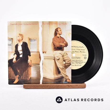 Phil Collins Separate Lives 7" Vinyl Record - Front Cover & Record