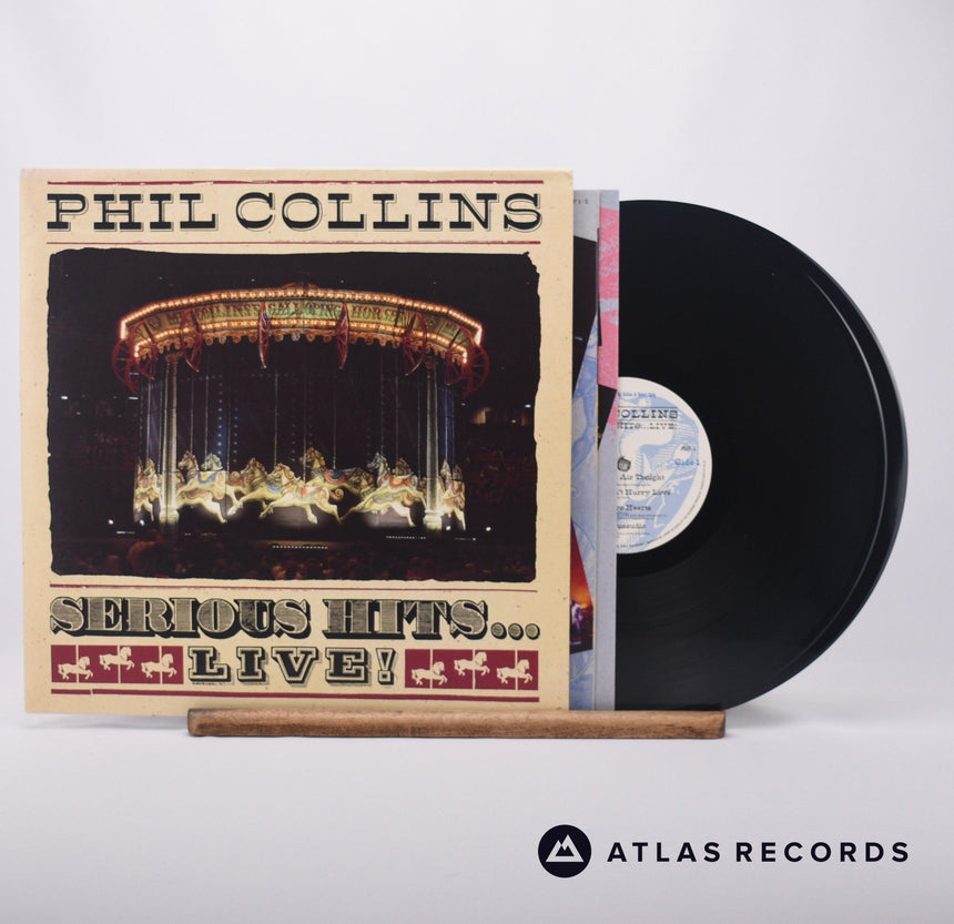 Phil Collins Serious Hits...Live! Double LP Vinyl Record - Front Cover & Record