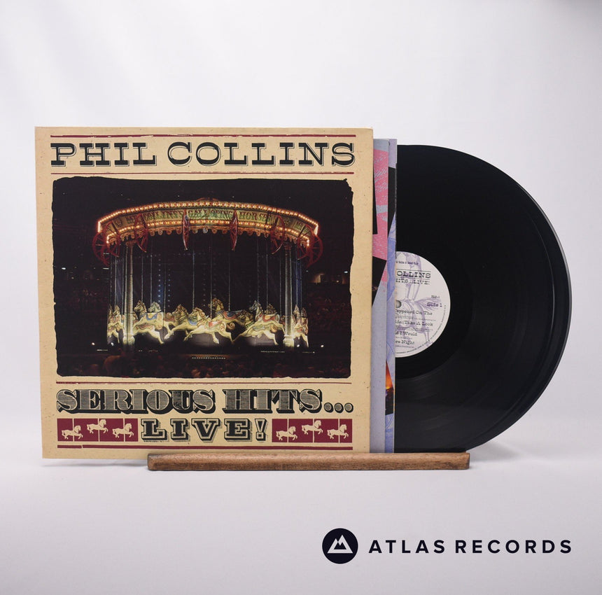 Phil Collins Serious Hits...Live! Double LP Vinyl Record - Front Cover & Record