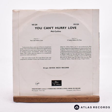 Phil Collins - You Can't Hurry Love - 7" Vinyl Record - VG+/VG+