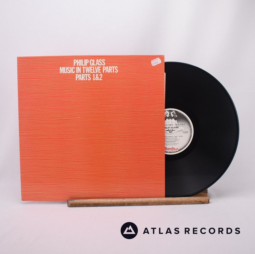 Philip Glass Music In Twelve Parts - Parts 1 & 2 LP Vinyl Record - Front Cover & Record