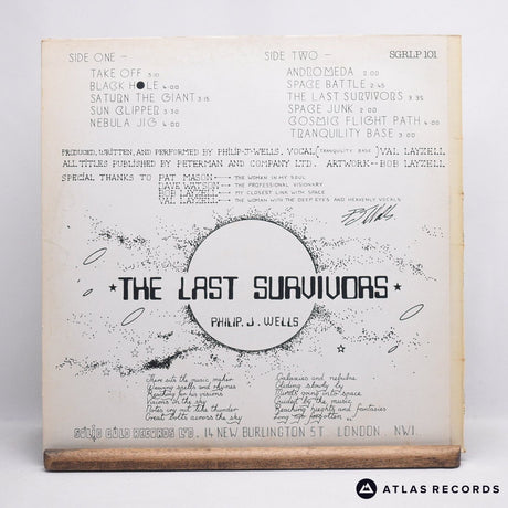 Philip J. Wells - The Last Survivors - A-1 B-1 LP Vinyl Record - VG+/EX