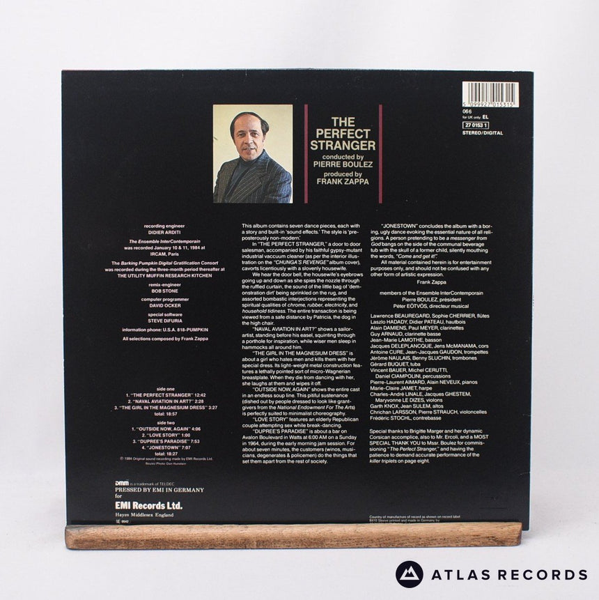 Pierre Boulez - The Perfect Stranger - 2-D 1-D LP Vinyl Record - EX/EX