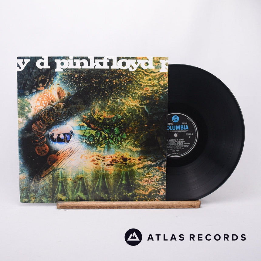 Pink Floyd A Saucerful Of Secrets LP Vinyl Record - Front Cover & Record