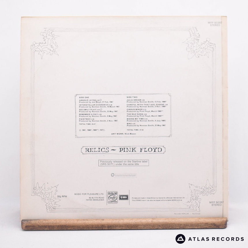 Pink Floyd - Relics - LP Vinyl Record - VG+/EX