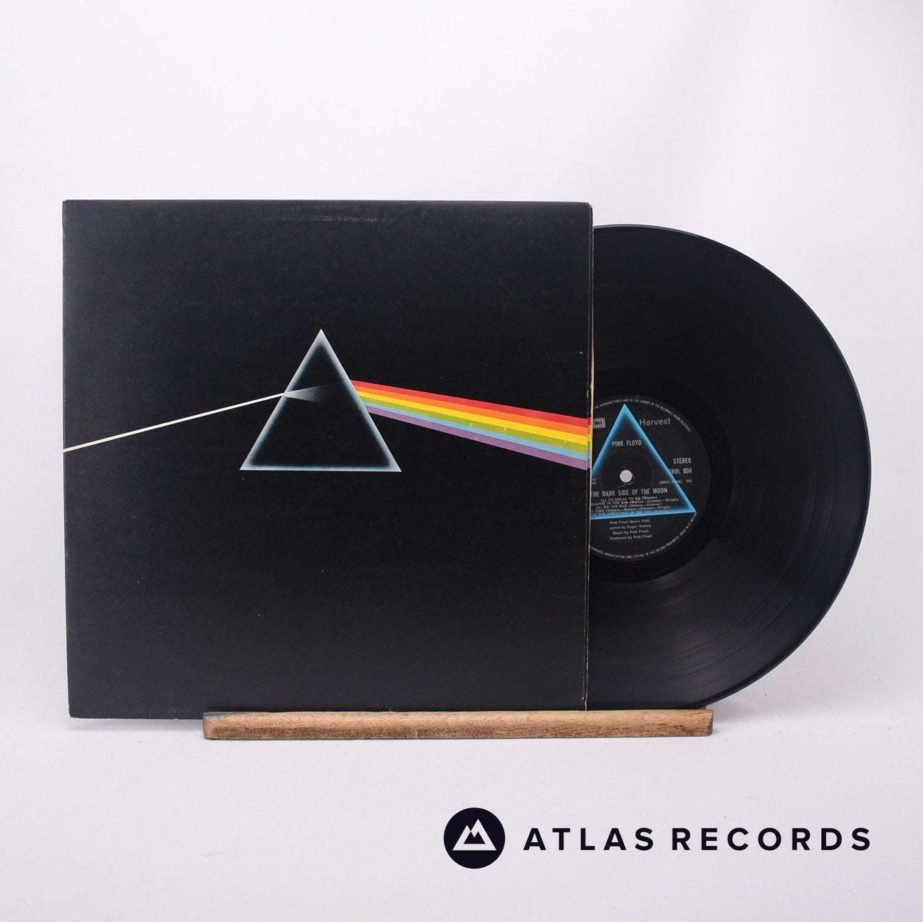 Pink Floyd The Dark Side Of The Moon LP Vinyl Record - Front Cover & Record