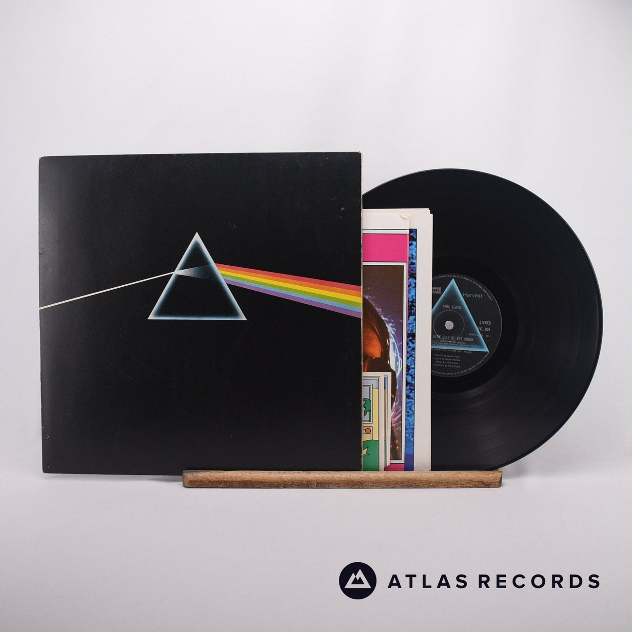 Pink Floyd The Dark Side Of The Moon LP Vinyl Record - Front Cover & Record