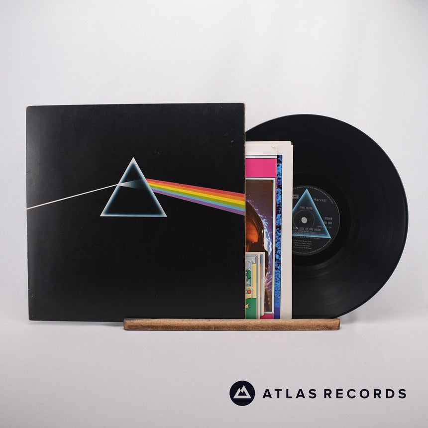 Pink Floyd The Dark Side Of The Moon LP Vinyl Record - Front Cover & Record