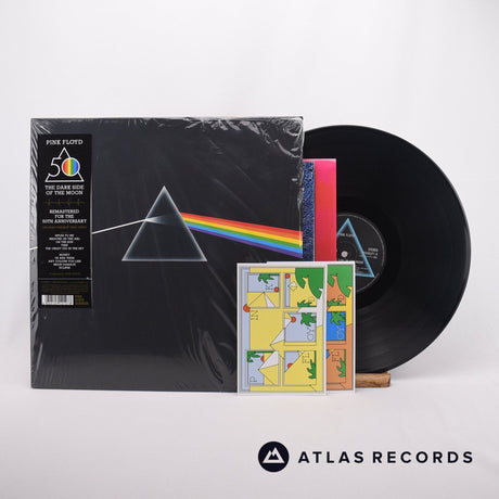 Pink Floyd The Dark Side Of The Moon LP Vinyl Record - Front Cover & Record