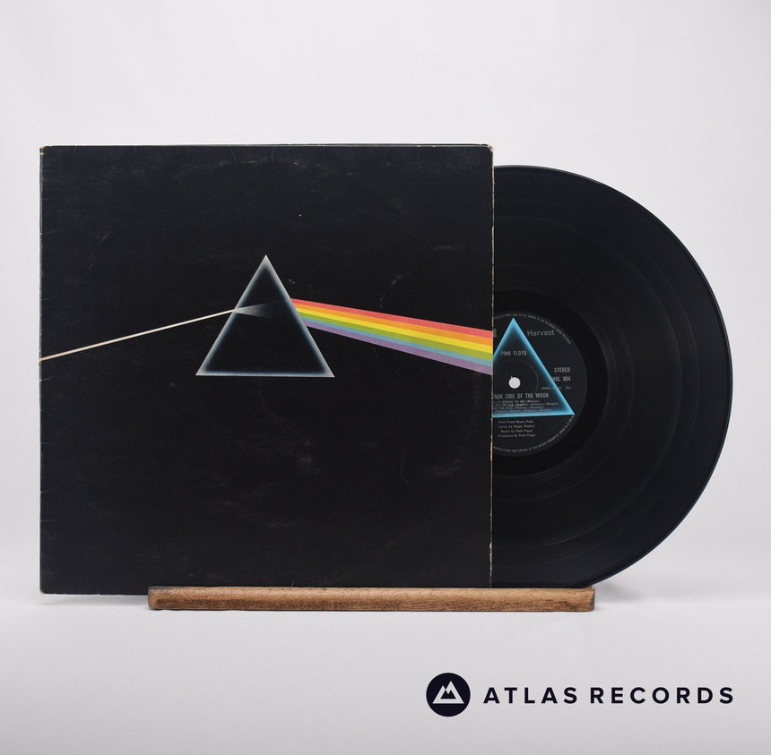 Pink Floyd The Dark Side Of The Moon LP Vinyl Record - Front Cover & Record