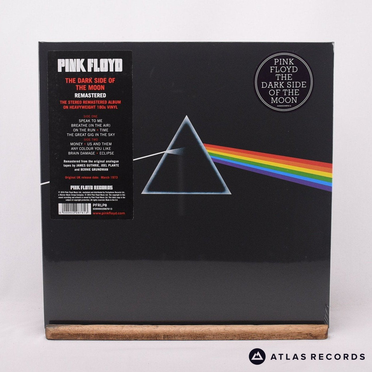Pink Floyd The Dark Side Of The Moon LP Vinyl Record - Front Cover & Record